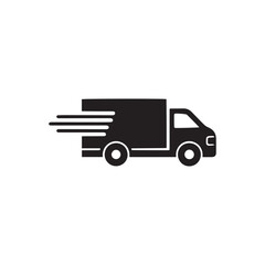 Moving Van Icon - Cargo Delivery and Transport Service Vector"