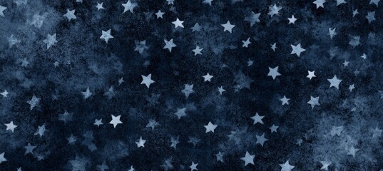 Grunge blue star background template. America 4th of July Memorial or Independence day theme wallpaper. Generative AI technology.	

