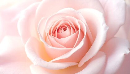Close-up view of a fully bloomed pink flower, revealing delicate petals and soft textures. The central spiral adds depth
