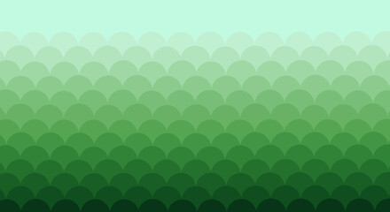 Seamless organic pattern featuring overlapping scales in varying shades of green.