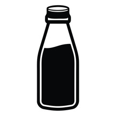 juice bottle vector icon on white background