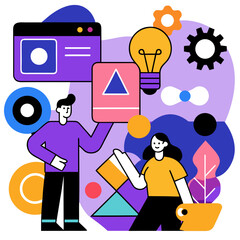 man and woman with money