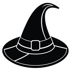 witch hat vector icon on white background