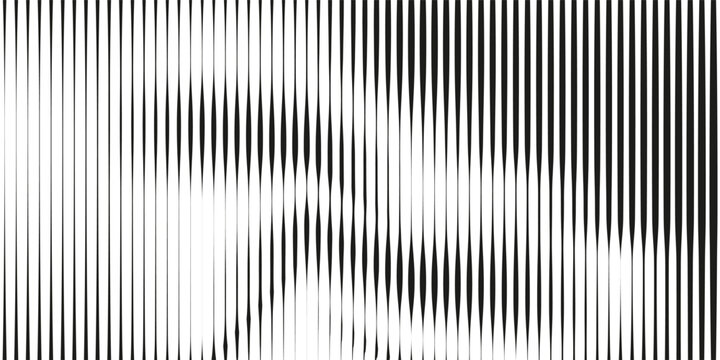 Abstract background with stripes of varying thickness. Halftone effect line pattern. Modern grunge pop art texture for posters, banners, covers, designs, labels, and stickers. Vector eps10