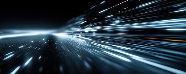 Abstract light streaks with a dynamic and futuristic blurred motion effect