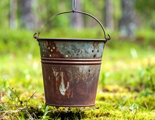 Bucket hangs Outdoors