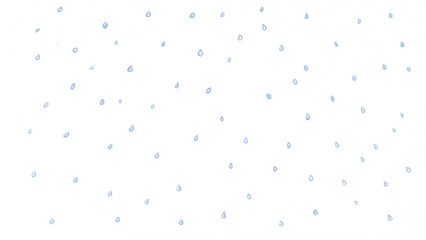 雨t176-0,Hand drawn blue water drop pattern on white background