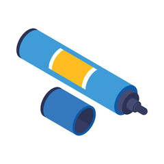 Marker Isometric vector Illustration 
