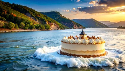 Cake landscape