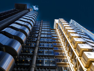 The structural design of the Lloyds building in London