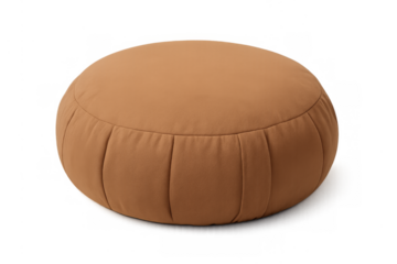 Round zafu meditation cushion providing comfort and mindfulness
