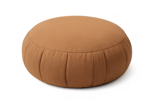 Round zafu meditation cushion providing comfort and mindfulness
