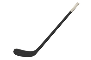 Ice hockey stick player equipment on transparent background