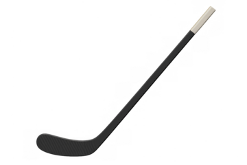 Ice hockey stick player equipment on transparent background
