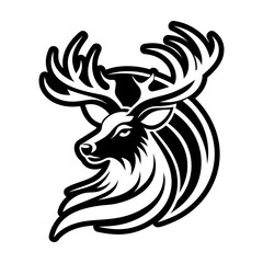 Pack of Glyph Style Deer Symbols 

