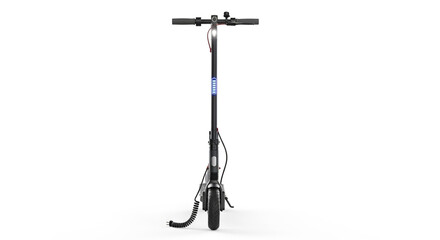 Electric scooter isolated on white background, a modern and ecofriendly mode of transportation for urban commuting and sustainable living
