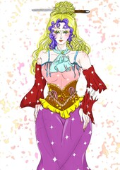 the girl with a sword