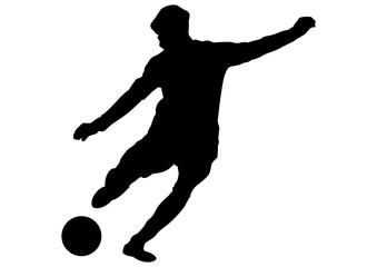 Obraz premium サッカー選手のシルエット31