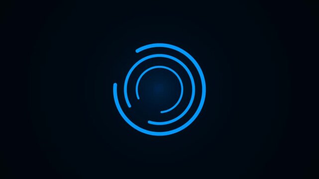 Loading circle icon line buffering and circular loading loop