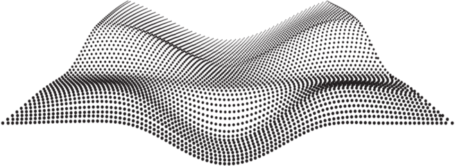 Abstract Dot Pattern With Angular Shape On Black Background