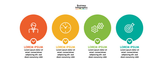 Business infographic design background template