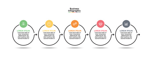 Business infographic design background template
