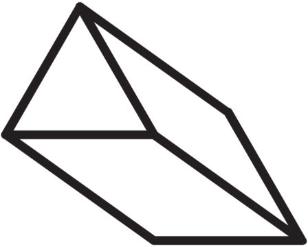 Abstract Geometric Outline Against Black Background