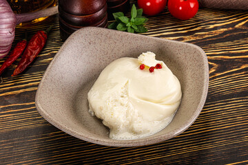 Italian soft young cheese burrata