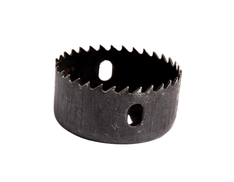 Professional hole saw attachment, essential for construction and DIY projects.