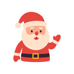 cute santa claus cartoon vector illustration
