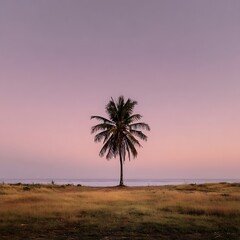  palm tree silhouette at sunset