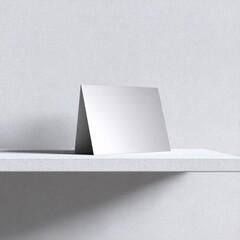 isolated product mockup on white table with ample copyspace and soft shadow, neutral minimal styling