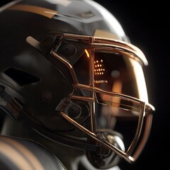 Fototapeta premium motorcycle helmet on the ground