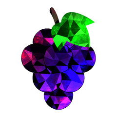 モザイク×葡萄