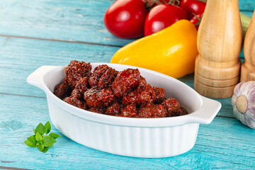 Minced meef meatball with tomato sauce