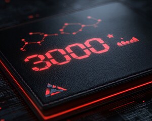 conceptual image of inflation: wallet with holographic price tag icons, minimal financial stock look, copyspace