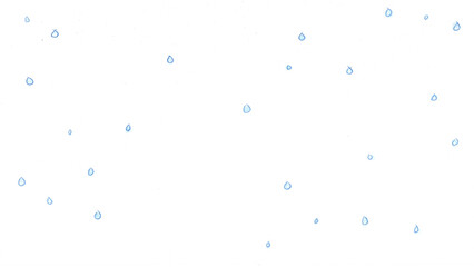 雨t182-0,Hand drawn blue water drop pattern on white background