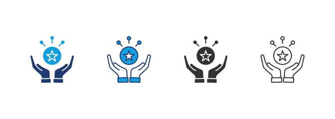Dexterity Icon Set Multiple Style Collection