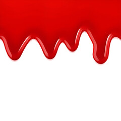 red paint dripping