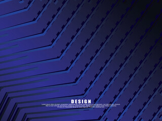 Premium background design with diagonal dark blue stripes pattern. Vector horizontal template for digital lux business banner, contemporary formal invitation, luxury voucher, prestigious gift certific