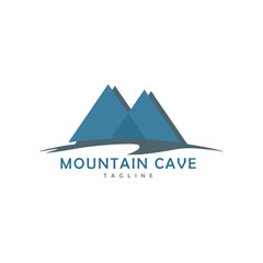 Abstract Mountain Logo Vector Geometric Summit Badge with Nature Elements, Perfect for Eco Tourism, Lodges, and Outdoor Adventure Brands
