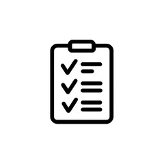 Obraz premium Checklist with completed tasks isolated on transparent background