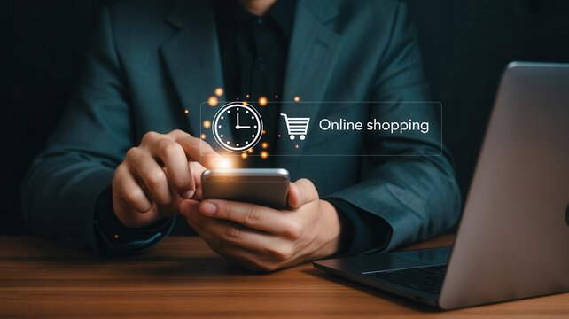 Effortlessly browse and buy with this modern online shopping experience on your smartphone, making purchases convenient and fast.