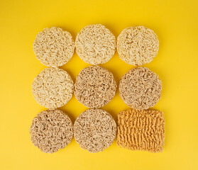 Raw Noodles, Dry Round Ramen Noodle, Uncooked Korea Vermicelli, Chinese Wheat Pasta