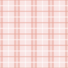 Soft Pink Seamless Plaid Pattern Tartan Checkered Vector