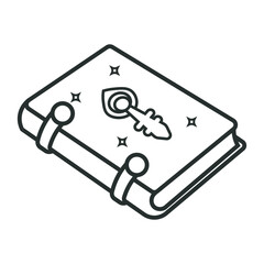 Spellbook Line Icon