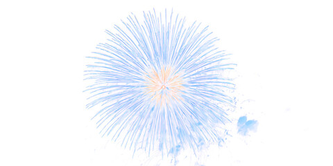Obraz premium Celestial Burst of Color: A stunning firework display explodes, painting the sky with a breathtaking display of color and light, evoking feelings of celebration and awe.