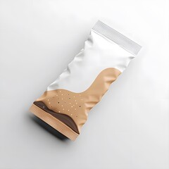 A packaged snack mockup with a fresh design