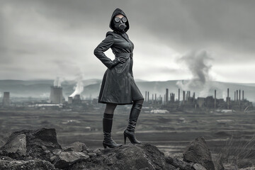 black nuclear fashion, AI generated