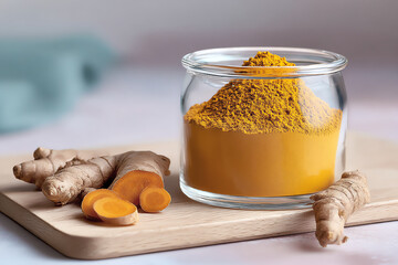 turmeric powder, AI generated